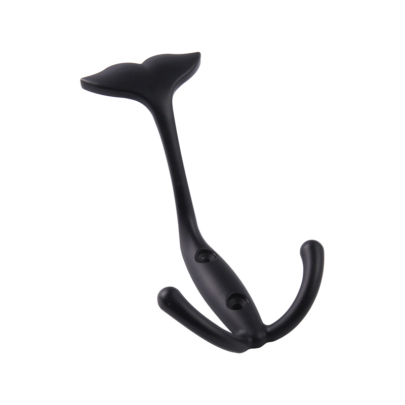Y109 Fishtail Zinc Alloy Cârlig dublu și cârlig de pălărie